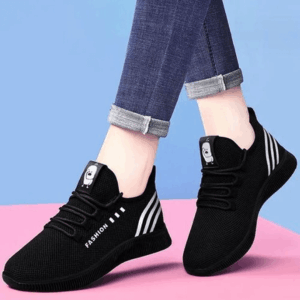 Women's Breathable Sneakers - Black
