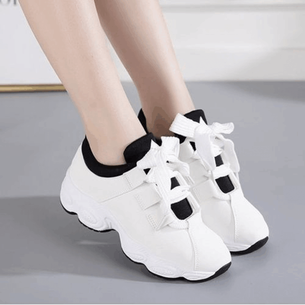 Ladies Fashion Casual Sneakers-White
