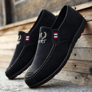 Men's Fashion Loafers Shoes - Black