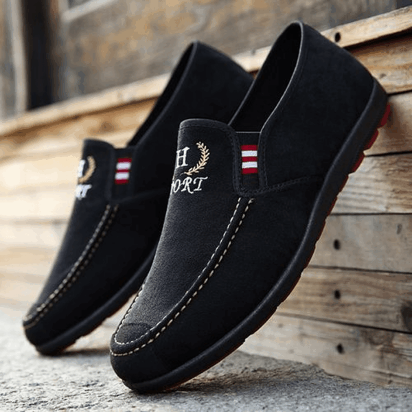 Men's Fashion Loafers Shoes - Black
