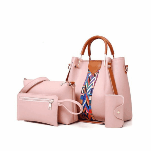 4 In 1 Handbags Set - Pink