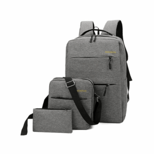 3 In 1 Multi Functional Business Backpack With USB Slot - Grey