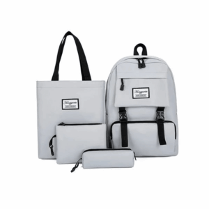 4 In 1 Multi Functional School Backpack - Grey