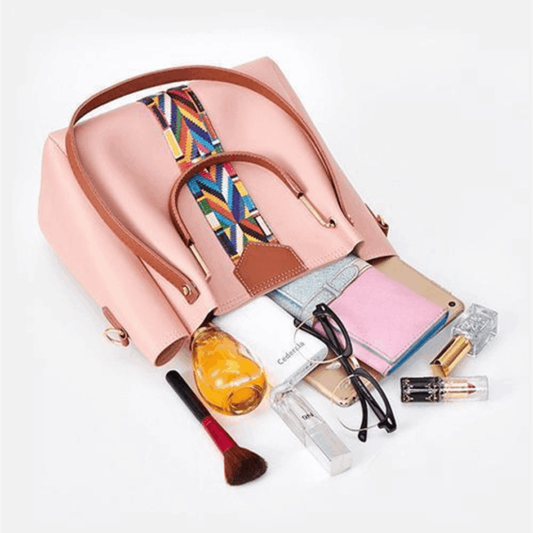 4 In 1 Handbags Set - Pink - Image 2