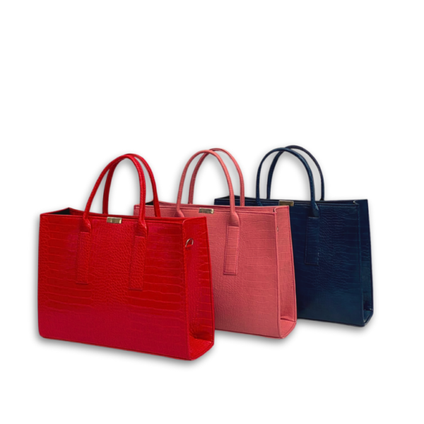 Neena 2in1 Women Patent Leather Laptop Handbag