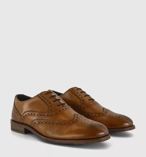 Milroy Leather Oxford Brogues Tan